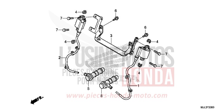 BOBINE D'ALLUMAGE von NC750X "Meca" CANDY ARCADIAN RED (R305) von 2014